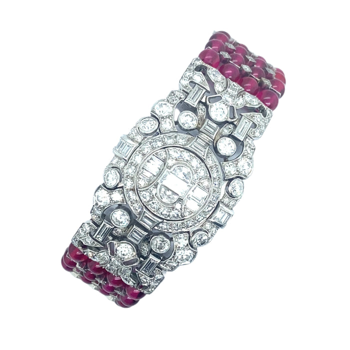 Bracciale per orologio Tissot in platino Art Déco