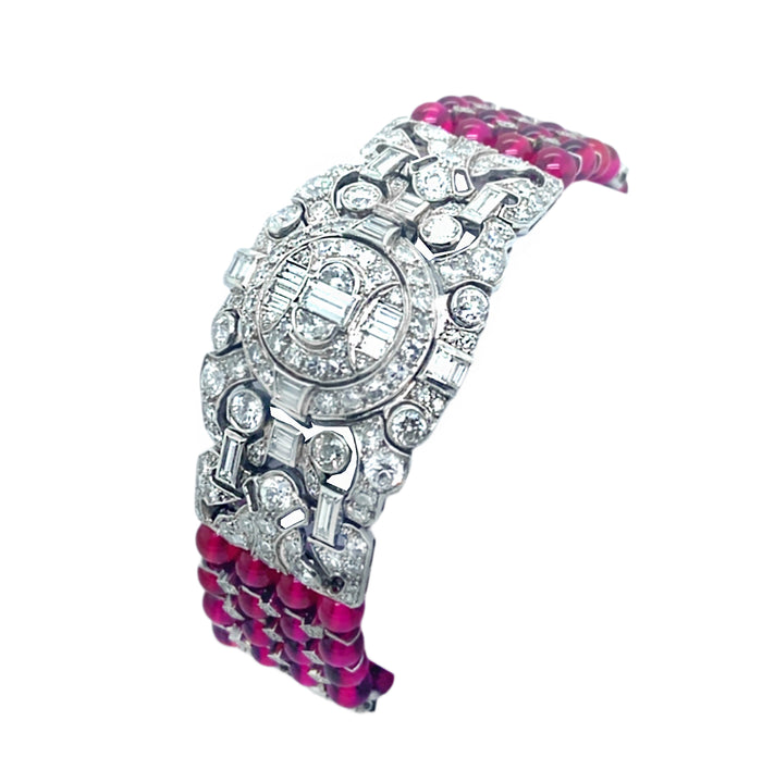 Bracciale per orologio Tissot in platino Art Déco