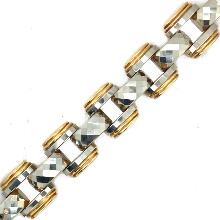 Bracciale Art Déco in oro bicolore, 1935