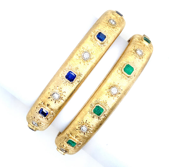 Buccellati gold twin bracelets