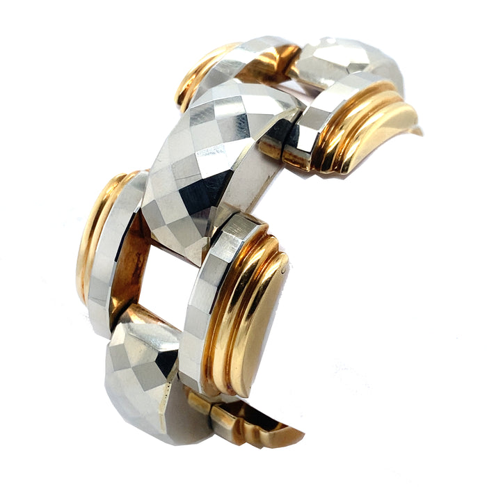 Bracciale Art Déco in oro bicolore, 1935