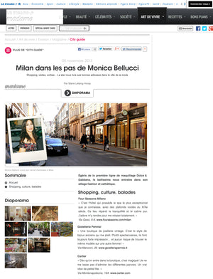 Madame  Le Figaro - Milan dans les pas de Monica Bellucci