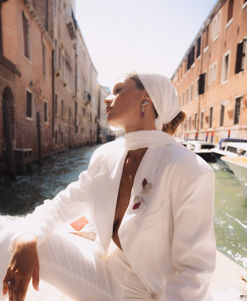 Beatrice Parozzi wears Pennisi in Venice