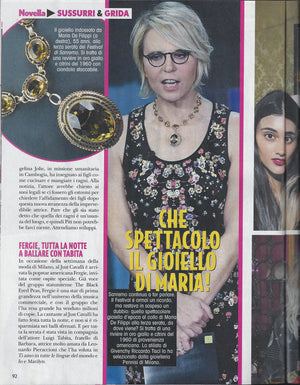 Novella 2000 Mag - During the 67th edition of Sanremo Festival Maria de Filippi wears Pennisi Jewels