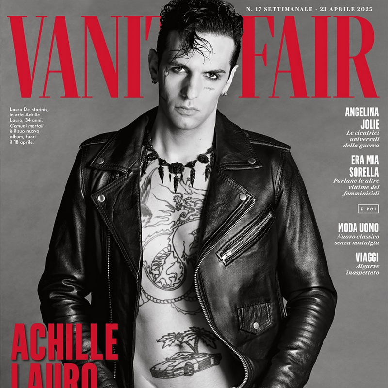 Achille Lauro wears Pennisi necklace on Vanity Fair Cover