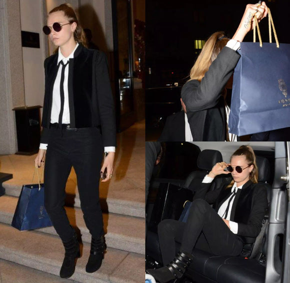 Cara Delevingne goes shopping in the Pennisi Jewellery