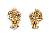 Buccellati, gold diamond and pearl earrings