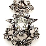 Victorian star diamond earrings