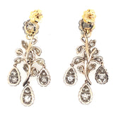 Victorian diamond girandole earrings