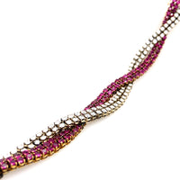 Bracciale con diamanti e rubini