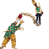 Retro gold Charm necklace, 1940’s