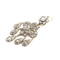 Antique diamond chandelier earrings