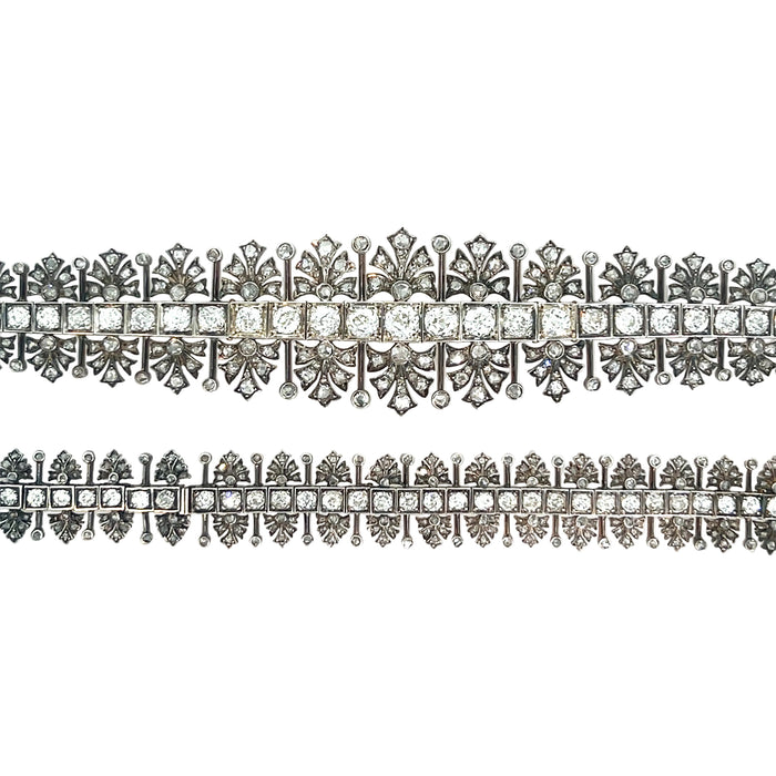 Important diamond bracelets convertible into chocker necklace