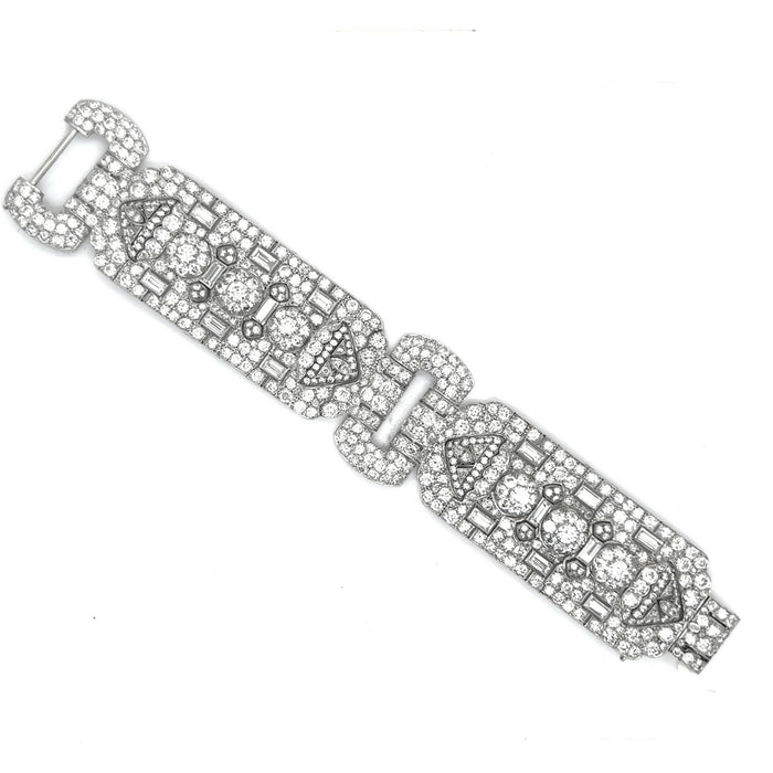Important French Art Déco diamond bracelet
