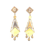 Gold and micromosaic earrings