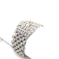 Bracciale Art Déco in platino e diamanti, 1930