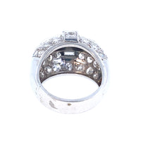 Anello Art Déco in platino e diamanti, 1930 