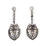 Antique gold and diamond earrings