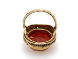 Victorian gold cameo and pearl ring