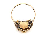 Victorian coat of arm diamond ring