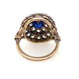 Victorian diamond and sapphire ring, 1900.
