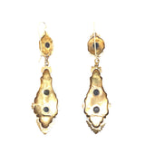Victorian gold and rose-cut diamond earrings