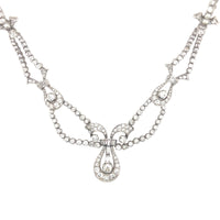Platinum and diamond necklace