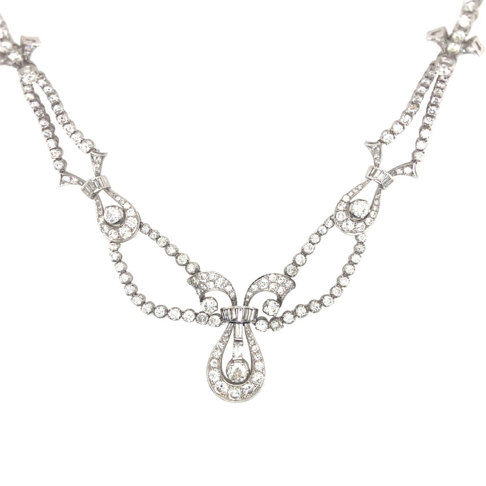 Platinum and diamond necklace