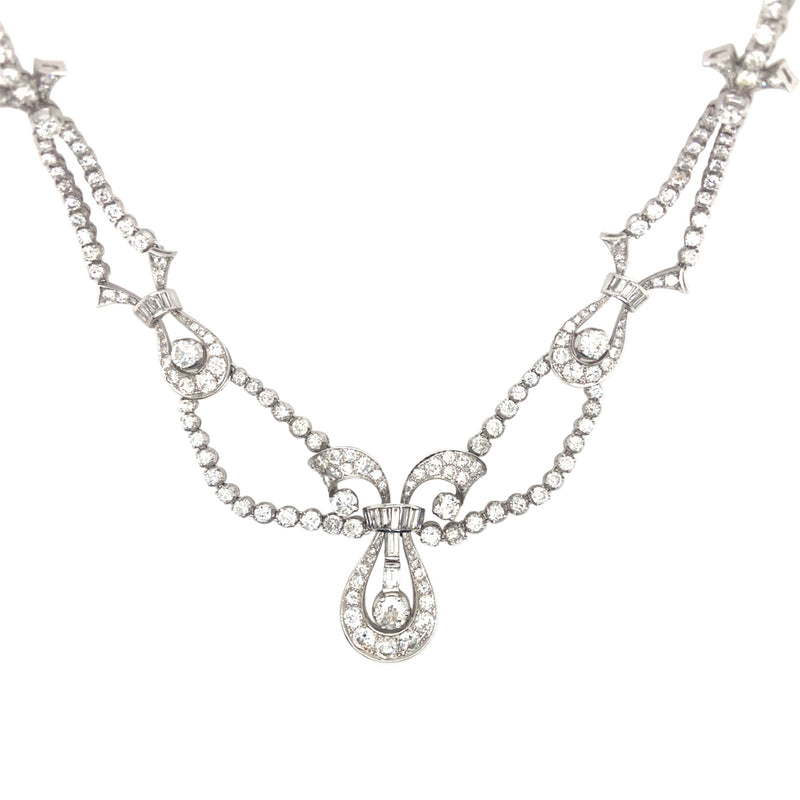 Platinum and diamond necklace