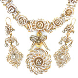 Antique gold and pearl parure