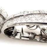 Boucheron platinum and diamond double clips brooch