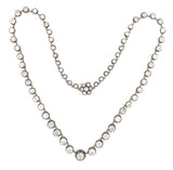 Victorian old-cut diamond rivière necklace