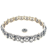 Important Antique diamond chocker necklace / twin bracelets