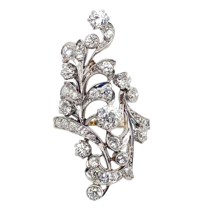 Anello antico con diamanti 1900 c.a