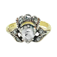 Georgian gold, silver and diamond ring