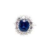Vintage diamond and sapphire ring, 1970