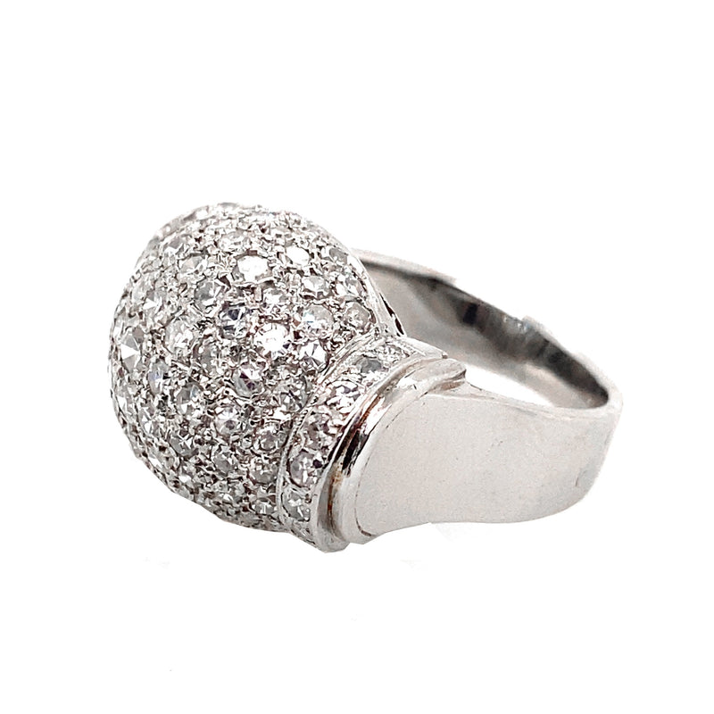 Anello Art Déco in platino e diamanti, 1930