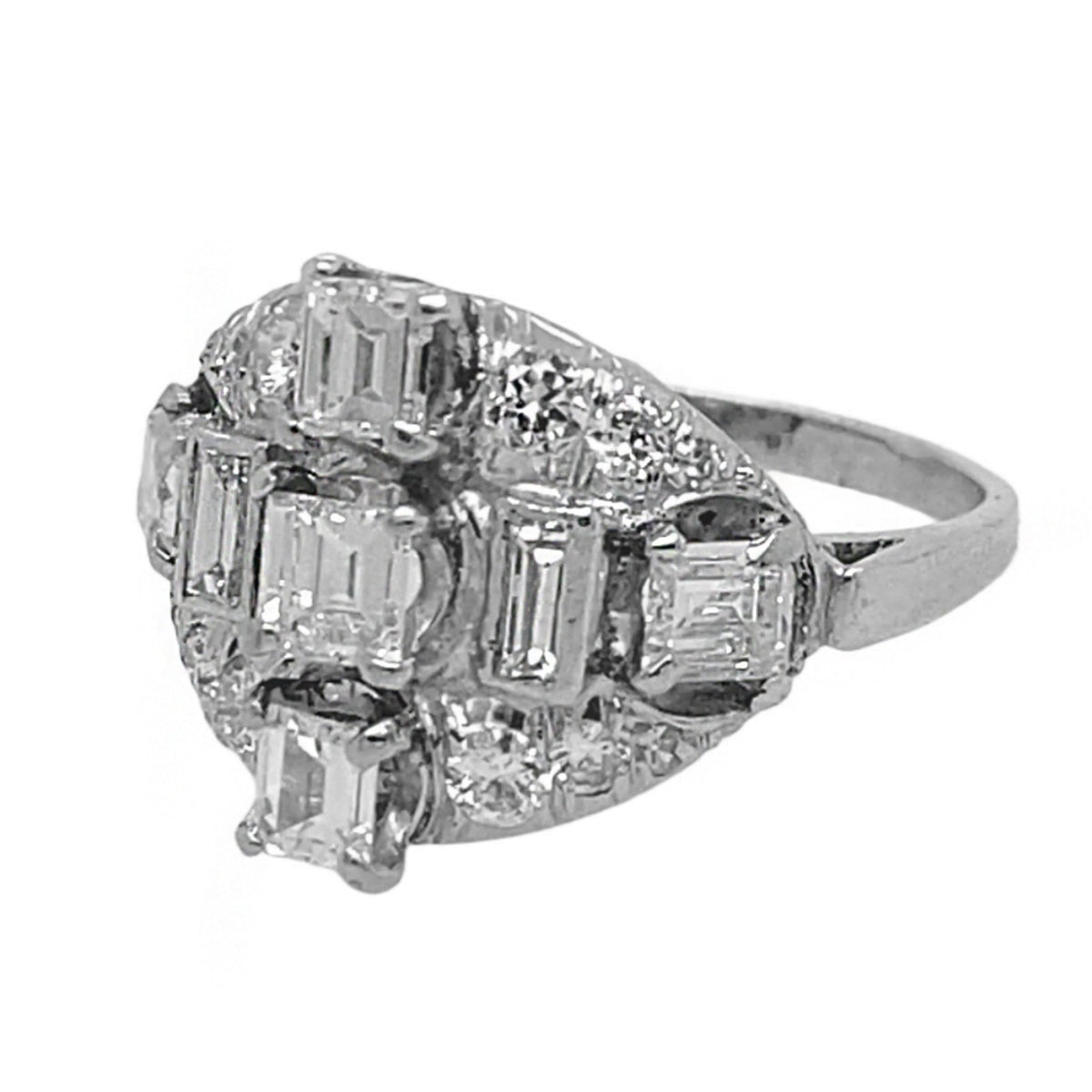 Anello Art Déco e diamanti