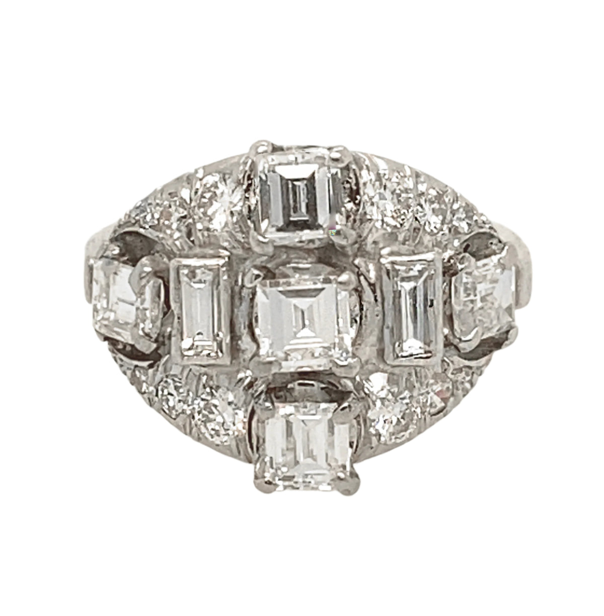 Anello Art Déco e diamanti
