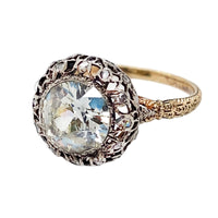 Antique gold and silver old-cut diamond ring, 1910