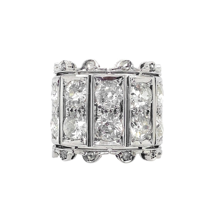 Anello Art Déco in oro e diamanti. 1935