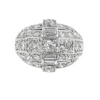 Anello Art Déco in platino e diamanti, 1930 