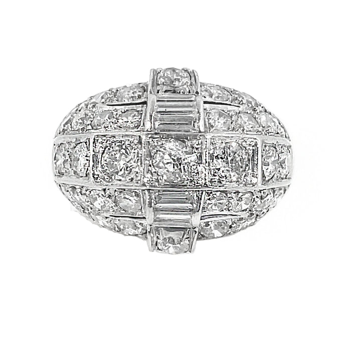 Art Déco platinum and diamond ring 1930