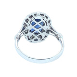 Vintage diamond and sapphire ring