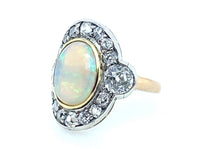 Victorian diamond and opal ring