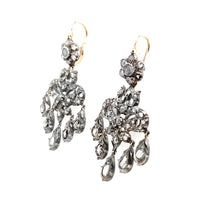 Antique diamond chandelier earrings