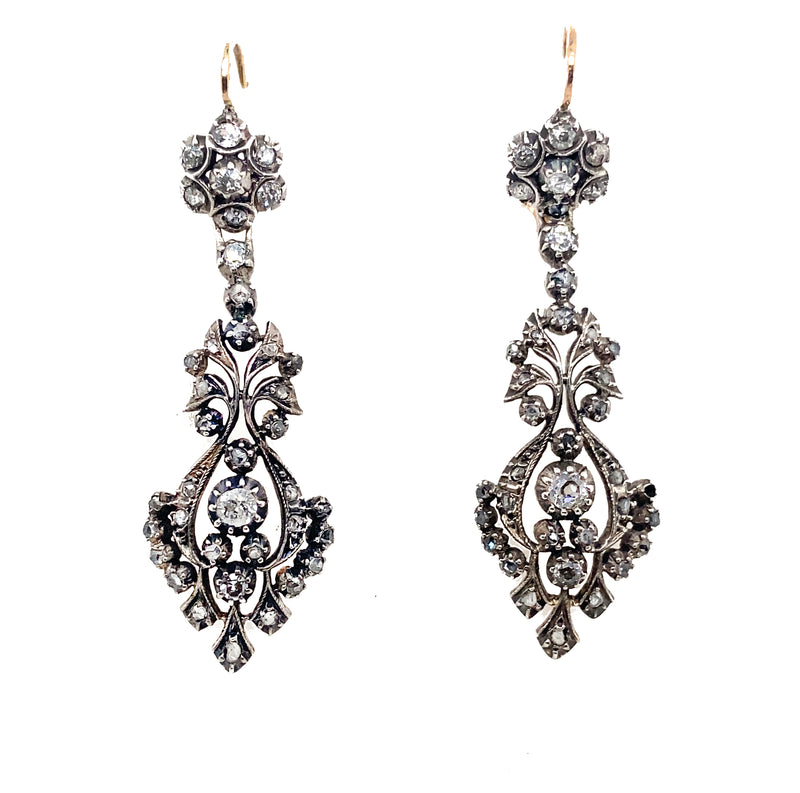Antique diamond earrings