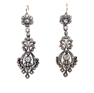 Antique diamond earrings