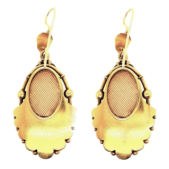 Victorian gold earrings