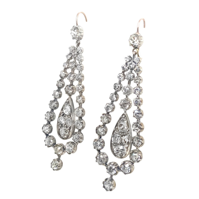 Victorian diamond earrings